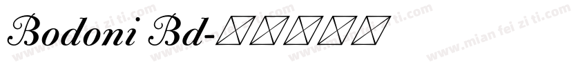 Bodoni Bd字体转换
